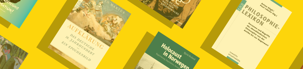 Buchcover auf gelbem Hintergrund