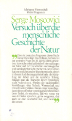 Versuch über die menschliche Geschichte der Natur