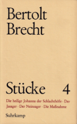 Stücke, 4: Stücke für das Theater am Schiffbauerdamm (1927-1933), Zweiter Band