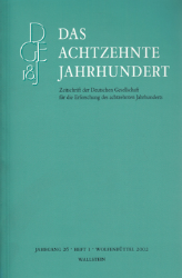 Das Achtzehnte Jahrhundert. Jahrgang 26, Heft 1