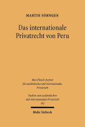 Das internationale Privatrecht von Peru