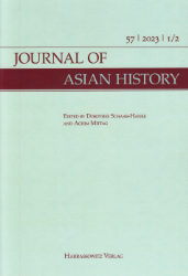 Journal of Asian History. Volume 57, 1+2 (2023)