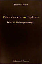 Buchcover Rilkes »Sonette an Orpheus«, Erster Teil