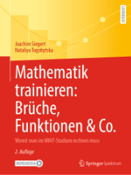 Buchcover Mathematik trainieren: Brüche, Funktionen & Co