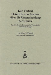 Buchcover: Der Traktat Heinrichs von Friemar über die Unterscheidung der Geister