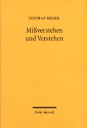 Buchcover: Mißverstehen und Verstehen