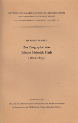 Zur Biographie von Johann Heinrich Plath (1802-1874)