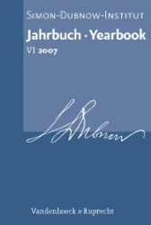 Buchcover: Jahrbuch des Simon-Dubnow-Instituts/Simon Dubnow Institute Yearbook. Band ...