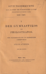 Buchcover Der Gymnastikos des Philostratos
