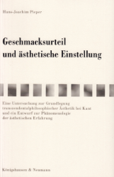 Geschmacksurteil und ästhetische Einstellung