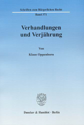 Verhandlungen und Verjährung