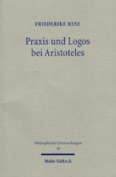 Buchcover: Praxis und Logos bei Aristoteles