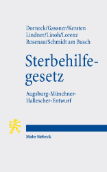 Buchcover: Sterbehilfegesetz - Gesetz zur Gewährleistung selbstbestimmten Sterbens ...