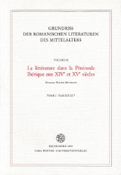 Grundriß der romanischen Literaturen des Mittelalters. IX,2,7