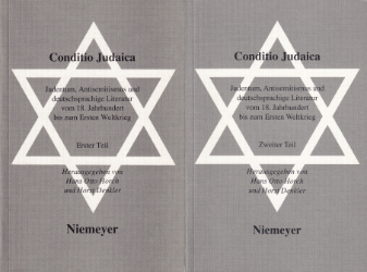 Conditio Judaica. Teil 1/2: Vom 18. Jahrhundert bis zum Ersten Weltkrieg