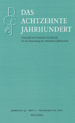 Das Achtzehnte Jahrhundert. Jahrgang 45, Heft 1