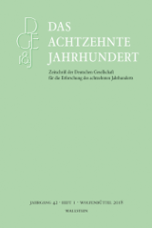 Das Achtzehnte Jahrhundert. Jahrgang 42, Heft 1