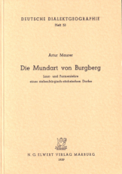 Die Mundart von Burgberg