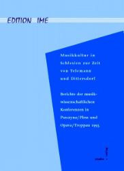 Musikkultur in Schlesien zur Zeit von Telemann und Dittersdorf