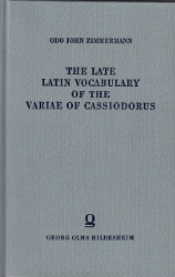 The Late Latin Vocabulary of the Variae of Cassiodorus