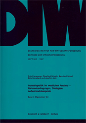 Industriepolitik im westlichen Ausland - Rahmenbedingungen, Strategien, Außenhandelsaspekte. Band I