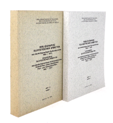 Bibliographie slavistischer Arbeiten aus deutschsprachigen Fachzeitschriften 1964-1973