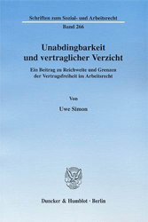 Unabdingbarkeit und vertraglicher Verzicht