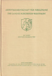 Arbeitsgemeinschaft für Forschung des Landes Nordrhein-Westfalen. Geisteswissenschaften; Band 25