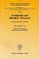 Sozialpolitik und öffentliche Wirtschaft