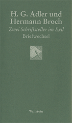 Buchcover: H. G. Adler und Hermann Broch. Zwei Schriftsteller im Exil