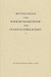 Mitteilungen und Forschungsbeiträge der Cusanus-Gesellschaft. Band 17