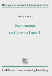 Buchcover Kommentar zu Goethes Faust II