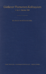 Gießener Flurnamen-Kolloquium, 1. bis 4. Oktober 1984