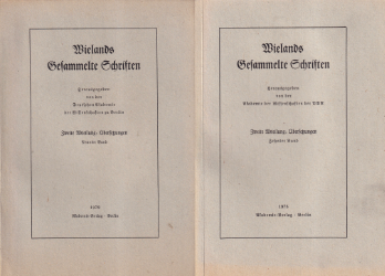 Wielands Übersetzungen. Bände 9/10: M. Tullius Cicero's Sämtliche Briefe